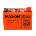 Акумулятор для мототехніки MAXION MXBM-YTX4L-BS GEL (12V, 4Ah, 45A -/+) гарантія 6 місяців