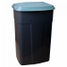 Бак мусорный 90л (темно-серый/сизый голубой) Алеана