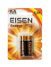 Батарейка AA" пальчик" щелочная EISEN ENERGY Alkaline LR6 (2 шт на блистере)