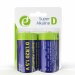 Батарейка D "діжечку" лужна EnerGenie Alkaline LR20 (2 шт. на блістері)
