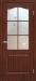 Двері Класика ПВХ 2000*600 мм горіх + контурний малюнок
