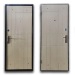 Дверь брон. 860 *70 МДФ накл. Comfort Неаполь левая квартира венге светлый структурный BRONX