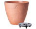 Горшок цветочный "Керамо" карамель WOOD (D-24,5*22 см) Алеана