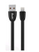Кабель USB Avantis AC-20i (плоский) (3,4А) IPhone Black
