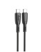 Кабель USB Avantis AC-88cc Silicone PD Type-c to Type-c 60W data cable Black