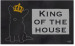 Килимок придверний внутрішній м'який на гумовій основі "King of the house" 60*90 см