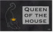 Килимок придверний внутрішній м'який на гумовій основі "Queen of the house" 60*90 см