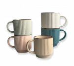 Кружка 360мл кераміка (мікс 5 кольорів)