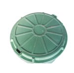 Люк каналіз. п/п із замком 1т (d max=750. d=620) зелений (пішохідний) тип легкий В