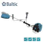 Мотокоса Baltic 4.2 кВт, двиг. 43 см3, super плавн. пуск (3T ніж 2x40T победитовий, котушка з металевим носиком, ремінь жилет, штанга 28/9)