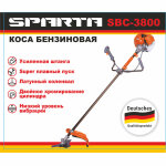Мотокоса SPARTA 3,8 кВт, двиг. 43см3, легкий старт (ніж 3Т+ніж 40Т поб., катушка Prof., штанга 28/9)