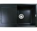 Мийка кухонна гранітна Adamant HORIZON 780*495 чорний-03 з євросифоном