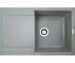 Мийка кухонна гранітна Adamant HORIZON 780*495 св.сірий-09 з євросифоном