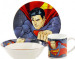 Набор детский "Супермен" 3 предмета (тарелка, салатник, кружка 230мл) фарфор