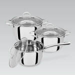 Набір каструль 6 пр. Maestro( каструлі 3,4л, 2,5л, 1,8 л)