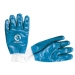 Перчатки масло-бензостойкие с нитриловым покрытием (синие) резин. манжет 108 г 10,5" Intertool