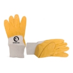 Рукавички трикотажні з нітріловим покриттям (жовті) 10" Intertool