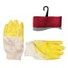Перчатки стекольщика основа-хлопок, ладонь-латекс (желтые) 10.5" Intertool
