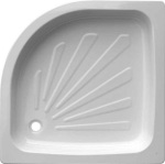 Поддон стальной 80*80 полукруглый StilNox 2-й СОРТ (УЦЕНКА)