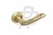 Ручка дверная Gavroche раздельная Prometium SB/PB мат.золото/золото