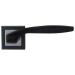 Ручка дверная SOFIA раздельная 15-160 Black/CP чёрный/хром