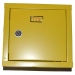 Шкафчик для газового счетчика без задн. стенки G4 желтый (метал. корпус) 250*185*325мм
