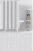 Шторка для ванны "IDEA HOME" Grey-Drop 180х200