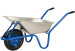 Тачка будівельна одноколісна 80л /150 кг WRC Basic BLUETOOLS рама знімна (пневматичне; діаметр 380 мм, 4х8)