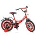 Велосипед 18 детский PROFI Original boy, SKD45, красно-черный, звонок, дополнительные колеса
