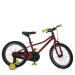 Велосипед 18 детский PROFI SKD75, красный, дополнительные колеса