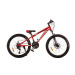 Велосипед 24 Cross Bike Storm, рама сталь 13, 21 скорость, дисковые тормоза, красный (без крыльев) в коробке