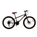 Велосипед 26 Cross Bike Spark, рама сталь 13, 21 швидкість, дискові гальма, чорно-червоний (без щитків, підніжки) в коробці