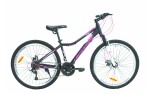Велосипед 26 MTB ST CROSSRIDE "MOLLY LADY", 13,5 сталь, 21 швидкість (чорний, бірюзовий)