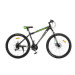 Велосипед 29 Cross Bike Storm, сталь 19.5, 21 швидкість, дискові гальма, чорно-зелений (без щитків) в коробці