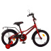 Велосипед 18 детский PROFI Prime, красный, звонок, зеркало, дополнительные колеса