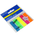Закладки пластиковые NEON, JOBMAX, с клейким слоем, 45x12 мм, 5 цв. по 20 л. (48 шт./уп.)