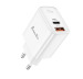 Зарядное устройство сетевое Avantis A870 Super Si 33W quick charger QC 3.0 + PD (A+C ports) White
