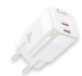 Зарядное устройство сетевое Avantis A895 GaN lamp display 35W (C+C) White